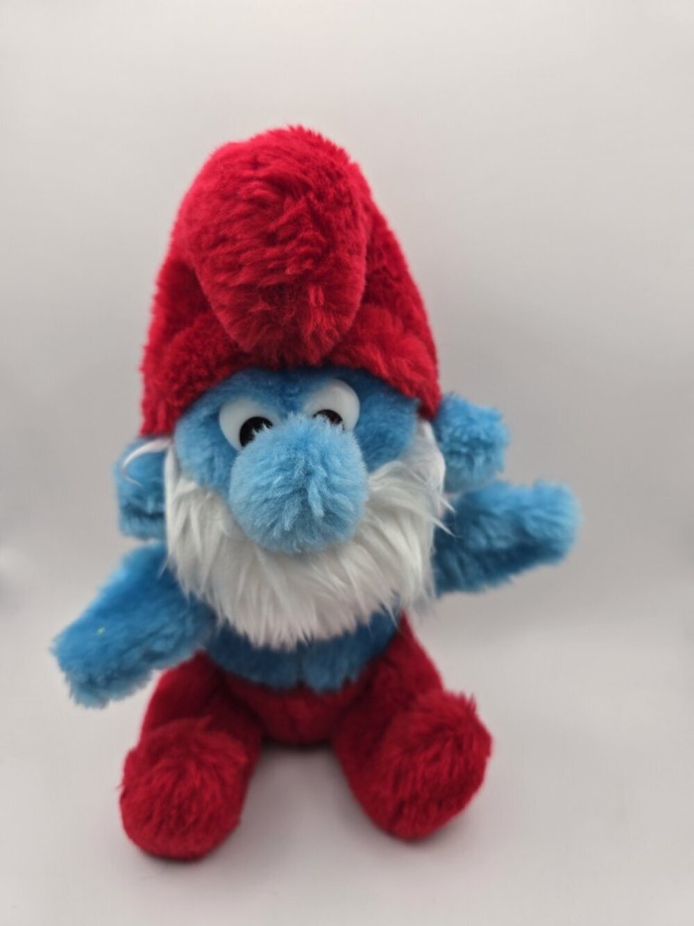 Ganz Bros Papa Smurf 8" Plush Stuffed Toy Peyo Vintage 1981 & Co. Korea